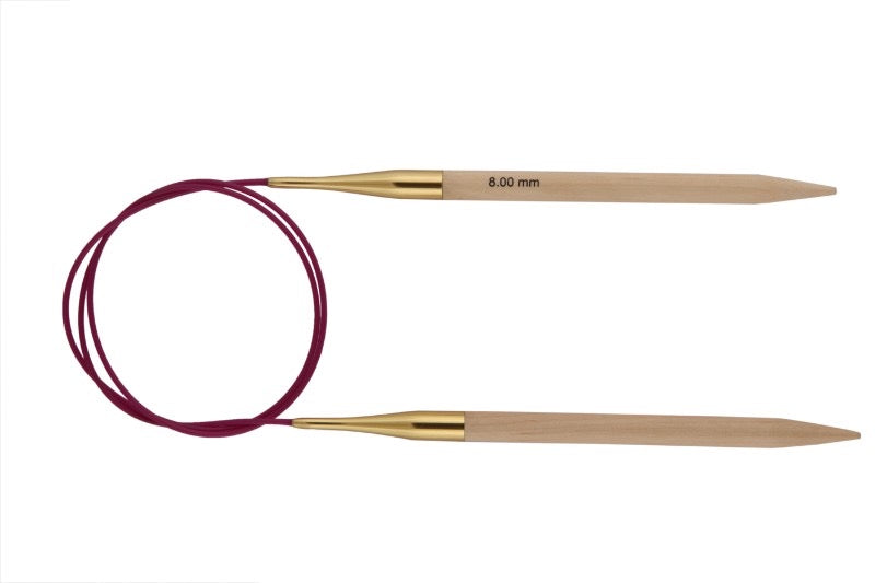 Knit Pro Basix Birch Fixed Circular Needles 40 cm