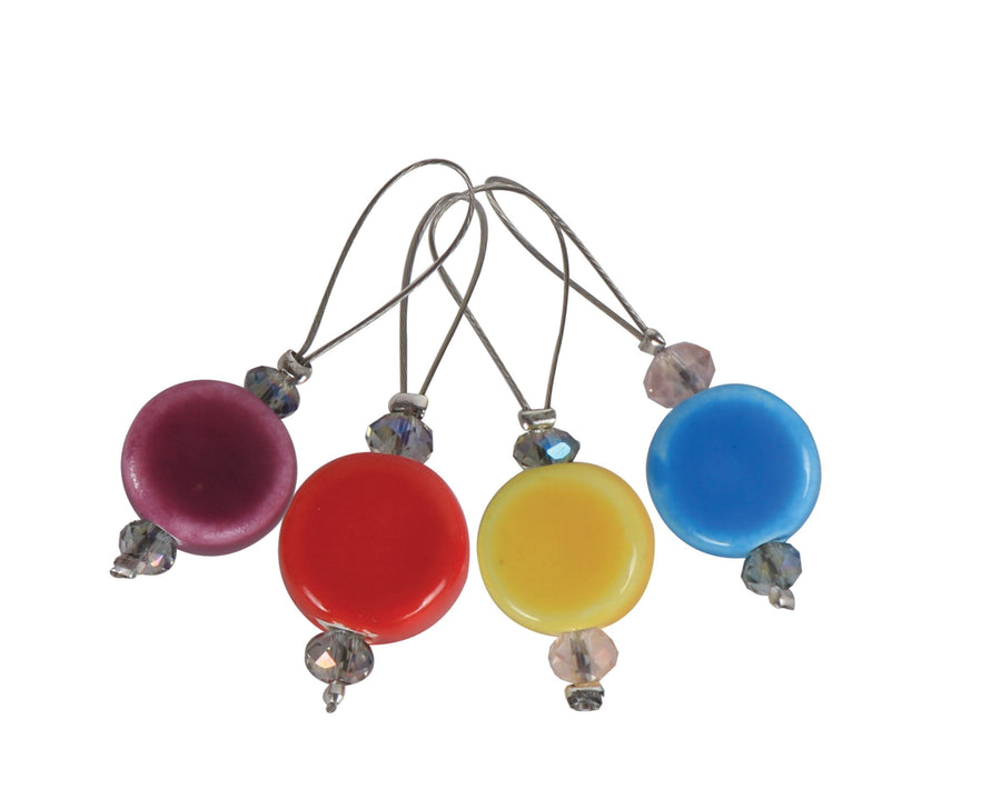 Knit Pro Zooni Stitch Markers in Playful Beads.